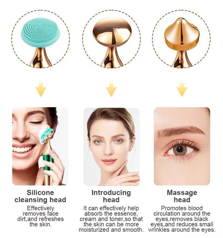 UrbanGlow™ 3-in-1 Face, Neck & Eye Massager with Heat & Vibration