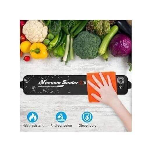 Portable Multi-Functional Food Vacuum Sealer - Compact & Powerful | Airtight Sealing Machine for Dry & Moist Foods Ideal for Home, Travel & Meal Prep