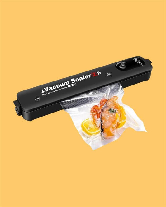 Portable Multi-Functional Food Vacuum Sealer - Compact & Powerful | Airtight Sealing Machine for Dry & Moist Foods Ideal for Home, Travel & Meal Prep
