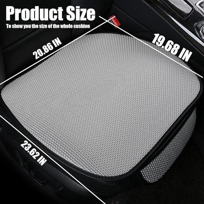 Premium Ice Silk Car Seat Cushion (Pack of 5) – Universal Fit with Storage Pocket | Multicolor