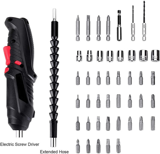 UrbanAvi 47-in-1 Electric Screwdriver Set | USB Rechargeable Mini Power Tool Kit with Magnetic Bits | Precision Repair Toolkit for Mobiles, Laptops, Watches, Eyeglasses & Electronics