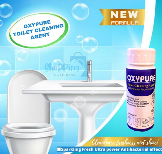OxyPure Toilet Cleaning Agent – Pack of 2 (100gm Each) | Powerful Stain Remover, Deep Clean & Odor Eliminator | Anti-Bacterial Formula for Toilet Bowl & Bathroom Hygiene