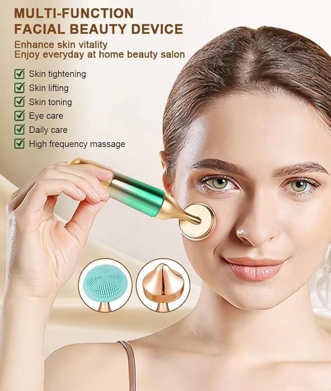 UrbanGlow™ 3-in-1 Face, Neck & Eye Massager with Heat & Vibration