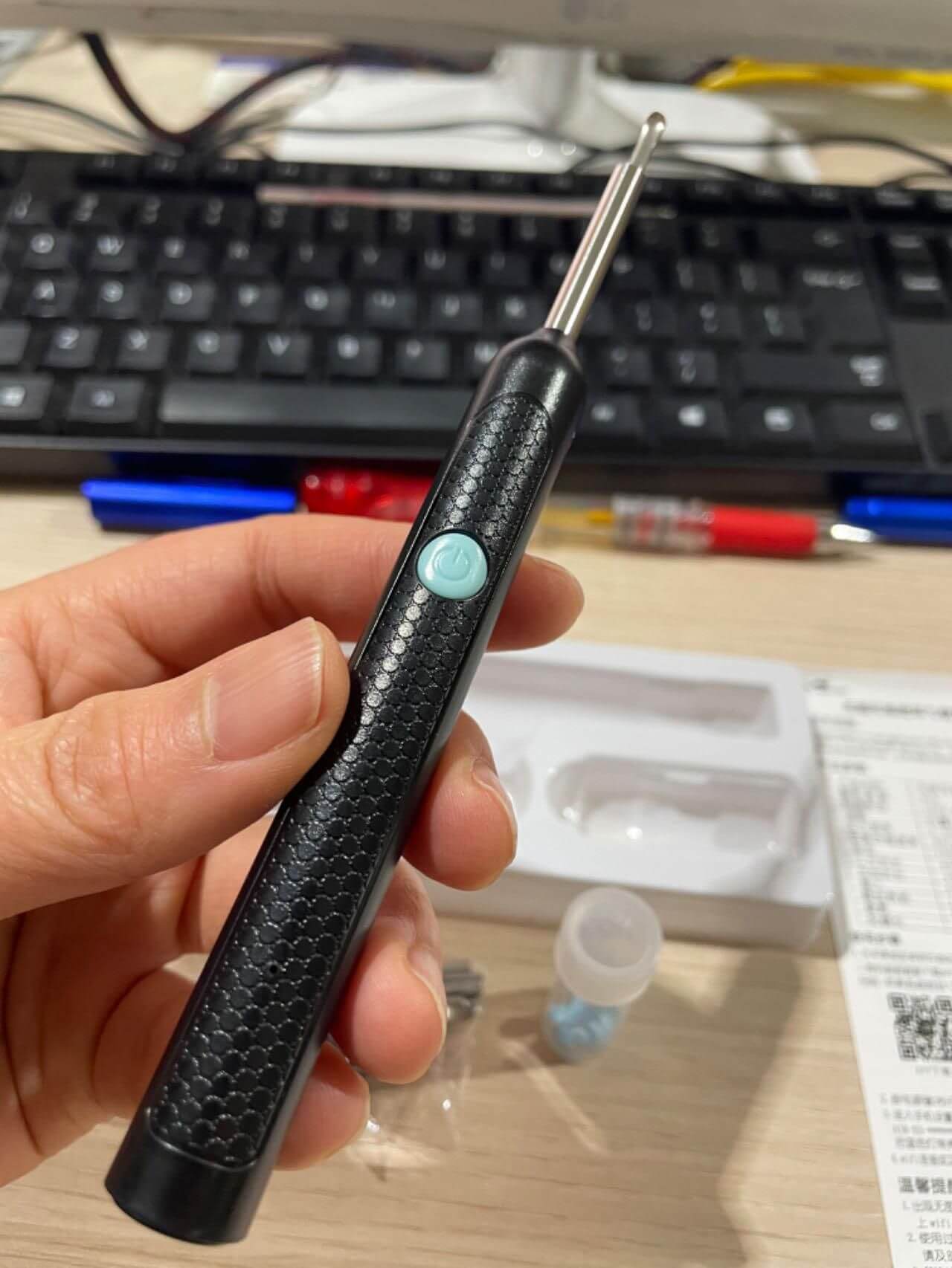 Ear Wax Removal Tool Kit | Smart Visual Ear Cleaner with 1296P WiFi Camera & LED | Digital Ear Scope Otoscope for iPhone, Android | Safe for Ear Inspection & Earwax Cleaning