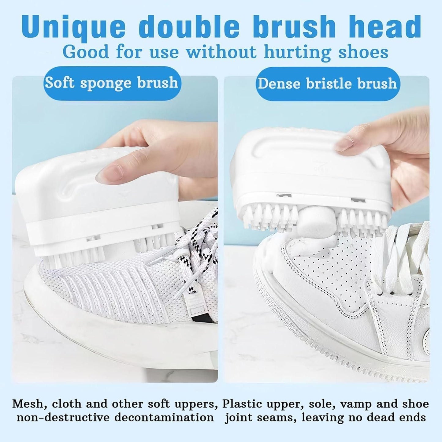 UrbanClean™ 2-in-1 Shoe Cleaning Brush with Built-In Liquid Dispenser