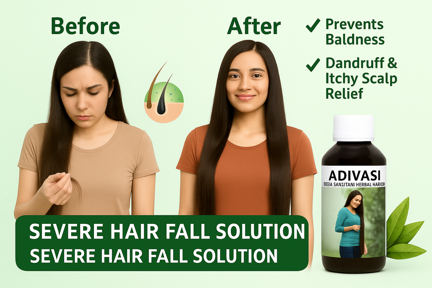 Adivasi Herbal Hair Oil - English Only Version 2