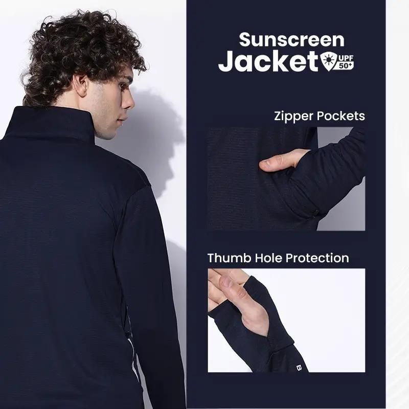 Men's Lightweight UV Protection Jacket – Summer Travel Wear, Quick Dry