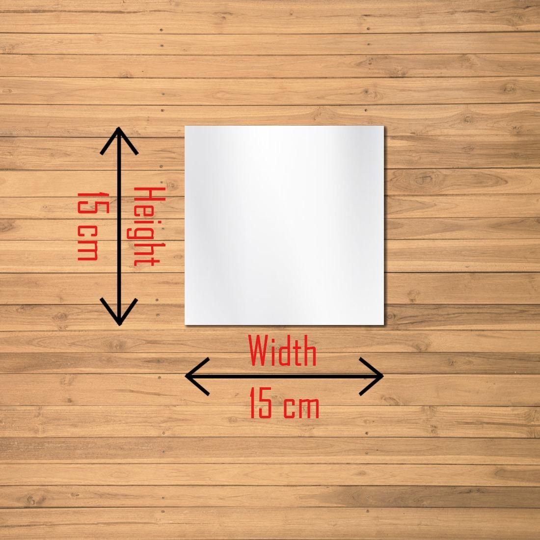 4 Pcs 3D Acrylic Mirror Wall Stickers | 15x15cm Shatterproof Silver Square Mirrors for Wall Décor | Self-Adhesive, Lightweight & Easy to Install | Modern Home Decoration for Bedroom, Living Room, Bathroom