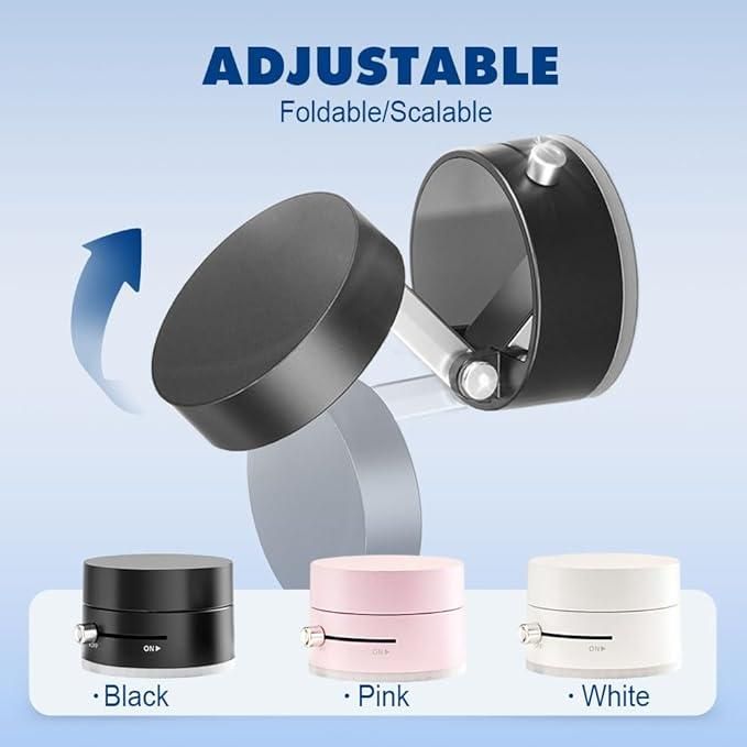 360° Foldable Magnetic Phone Holder for Car & Desk | Strong Vacuum Suction Mount | Universal Mobile Stand for Dashboard, Windshield & Office Table | Compatible with All Smartphones