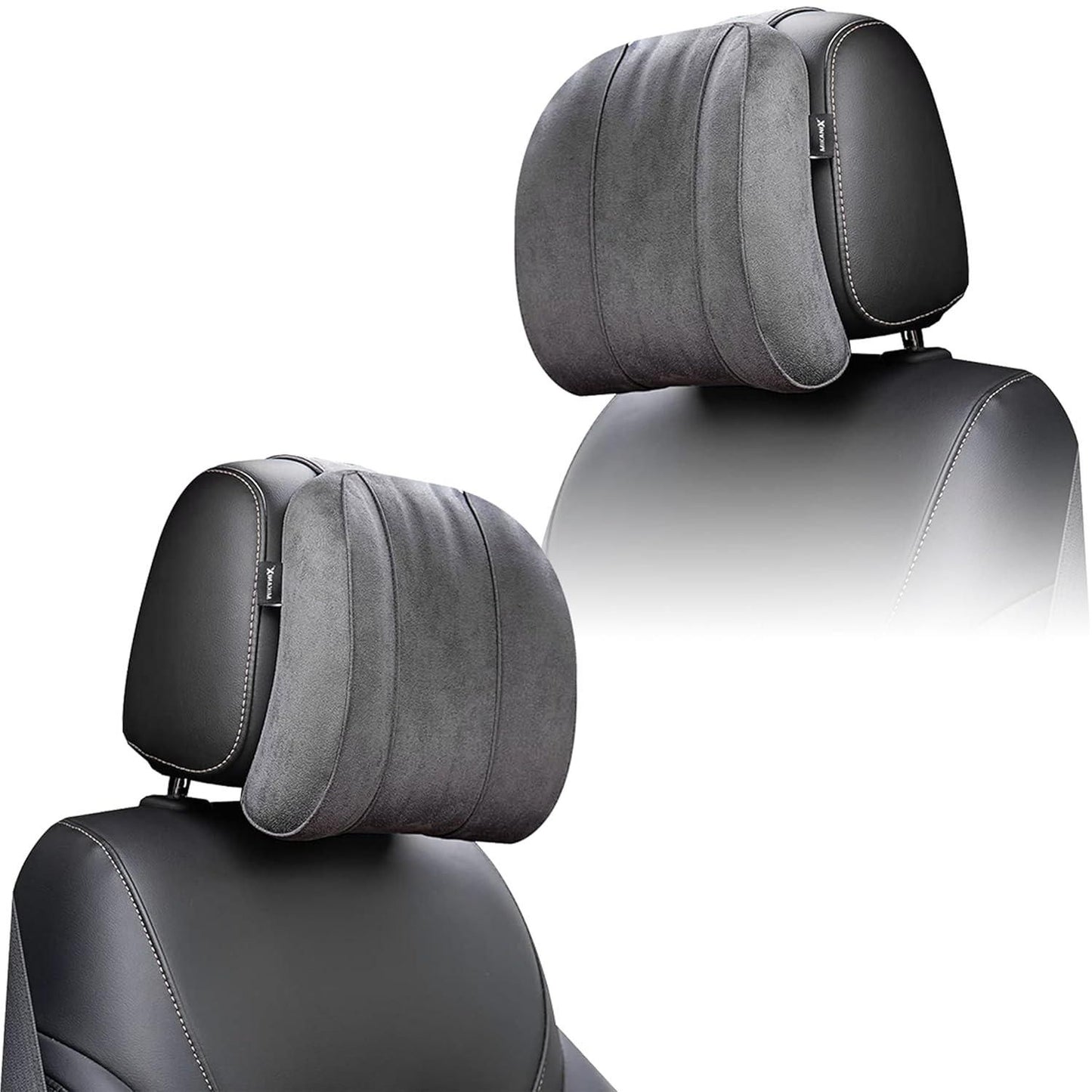MIKANIX Premium Car Headrest Pillow (Pack of 2) – Neck & Cervical Spine Support for Comfortable Driving