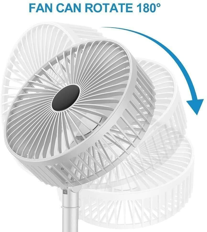 Powerful Rechargeable Foldable High-Speed Desk Fan | Portable & USB Charging