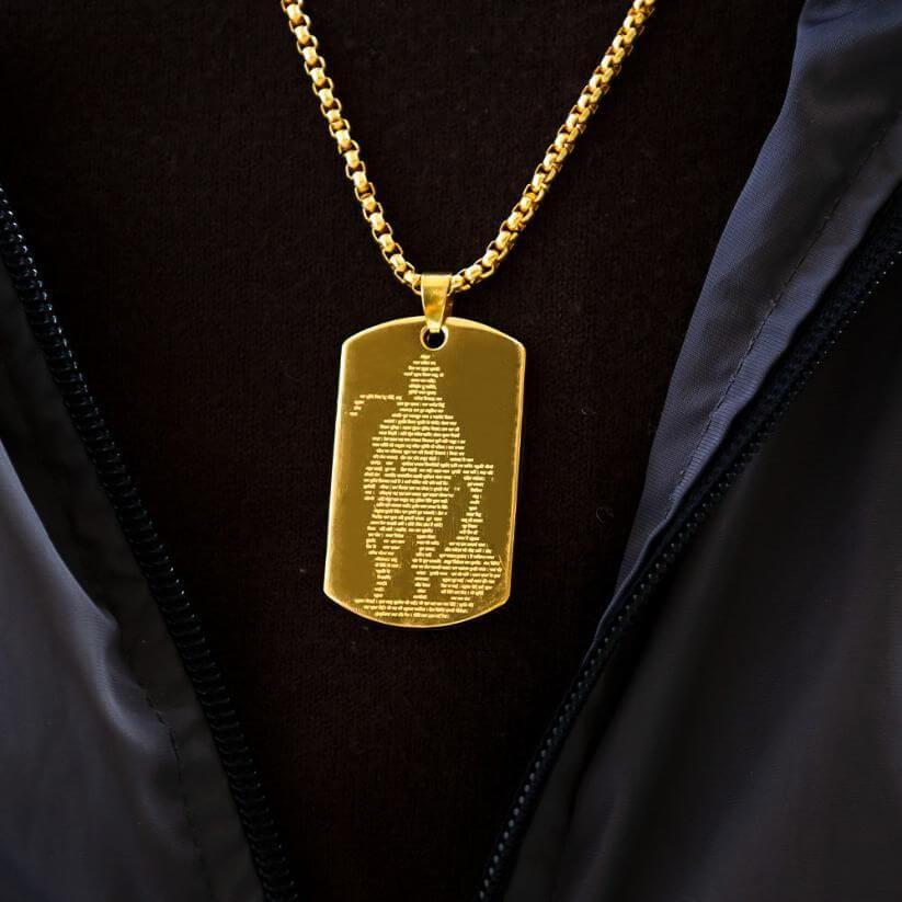 Hanuman Chalisa Pendant Locket with Chain – Waterproof Mini Book Inside, Stainless Steel Religious Jewelry for Men & Women | Spiritual Wear for Daily Use, Gifting & Protection