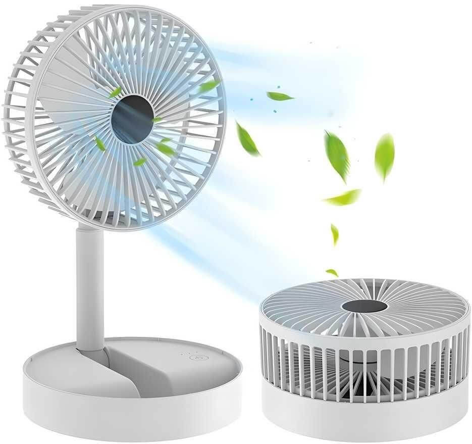 Powerful Rechargeable Foldable High-Speed Desk Fan | Portable & USB Charging