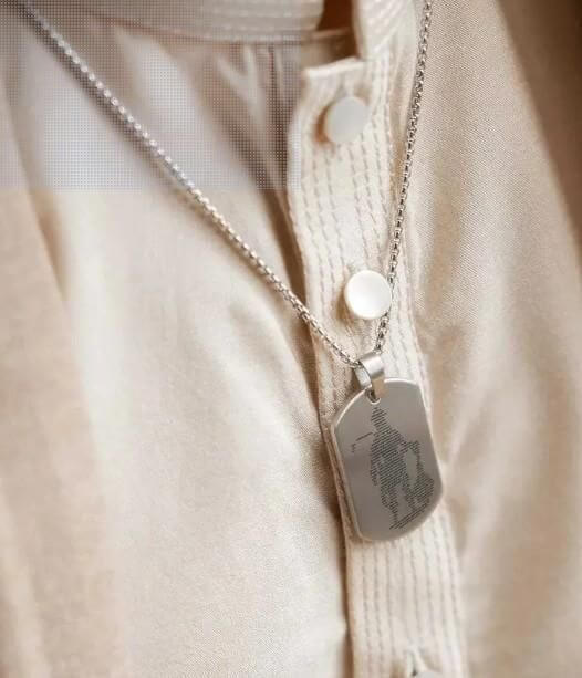 Hanuman Chalisa Pendant Locket with Chain – Waterproof Mini Book Inside, Stainless Steel Religious Jewelry for Men & Women | Spiritual Wear for Daily Use, Gifting & Protection