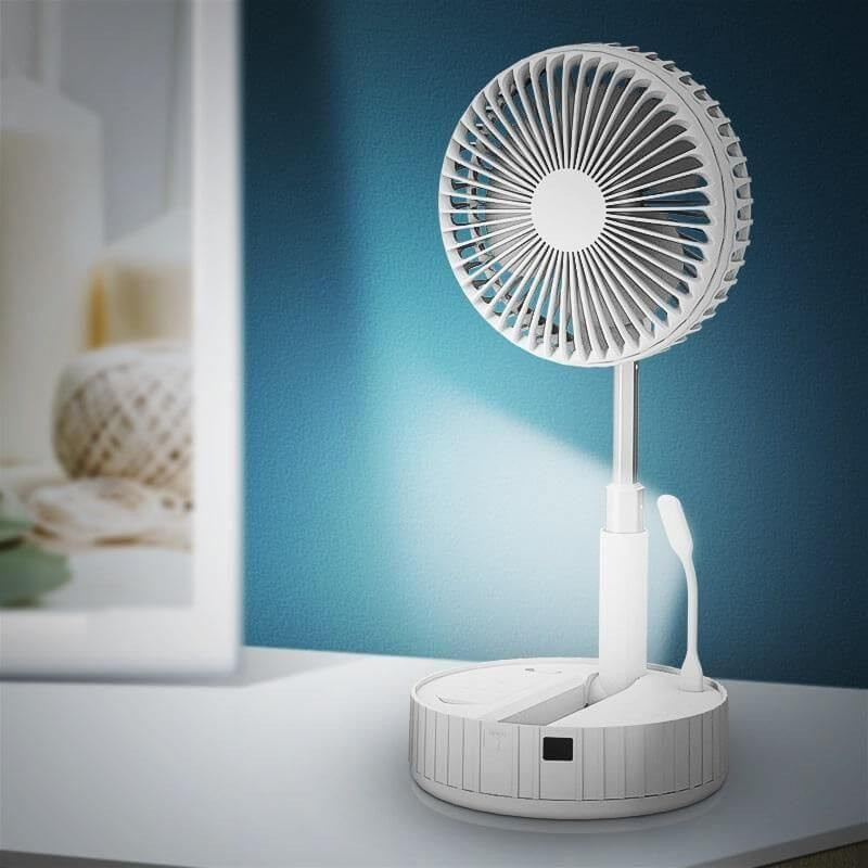 Powerful Rechargeable Foldable High-Speed Desk Fan | Portable & USB Charging