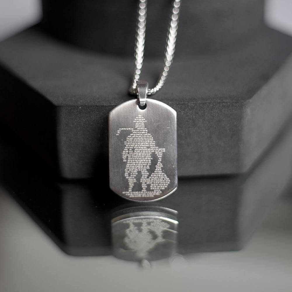 Hanuman Chalisa Pendant Locket with Chain – Waterproof Mini Book Inside, Stainless Steel Religious Jewelry for Men & Women | Spiritual Wear for Daily Use, Gifting & Protection