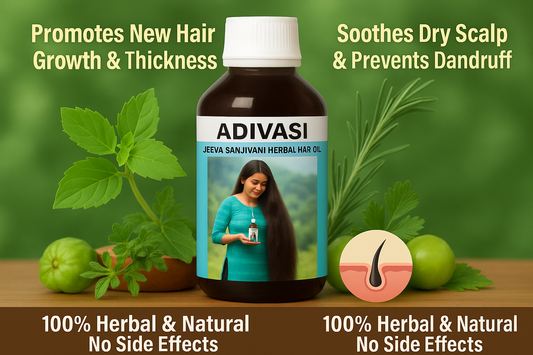 Adivasi Herbal Hair Oil - English Only Version 1