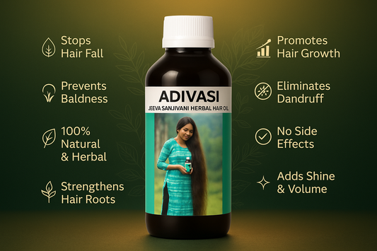 Adivasi Herbal Hair Oil - Premium Front Product Image
