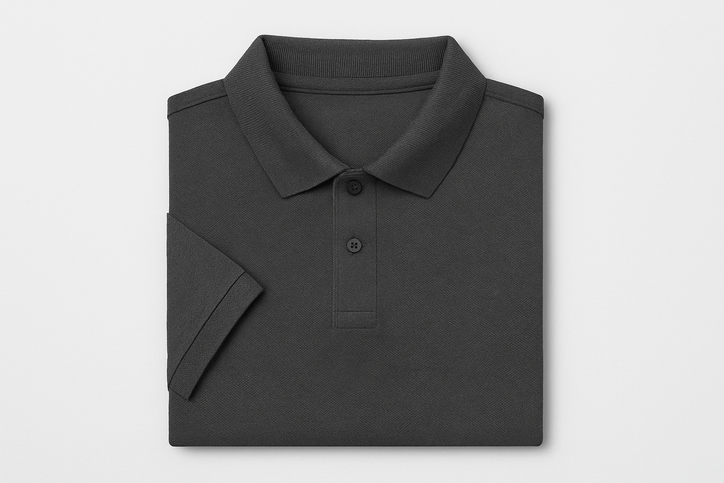 Gray Folded Polo