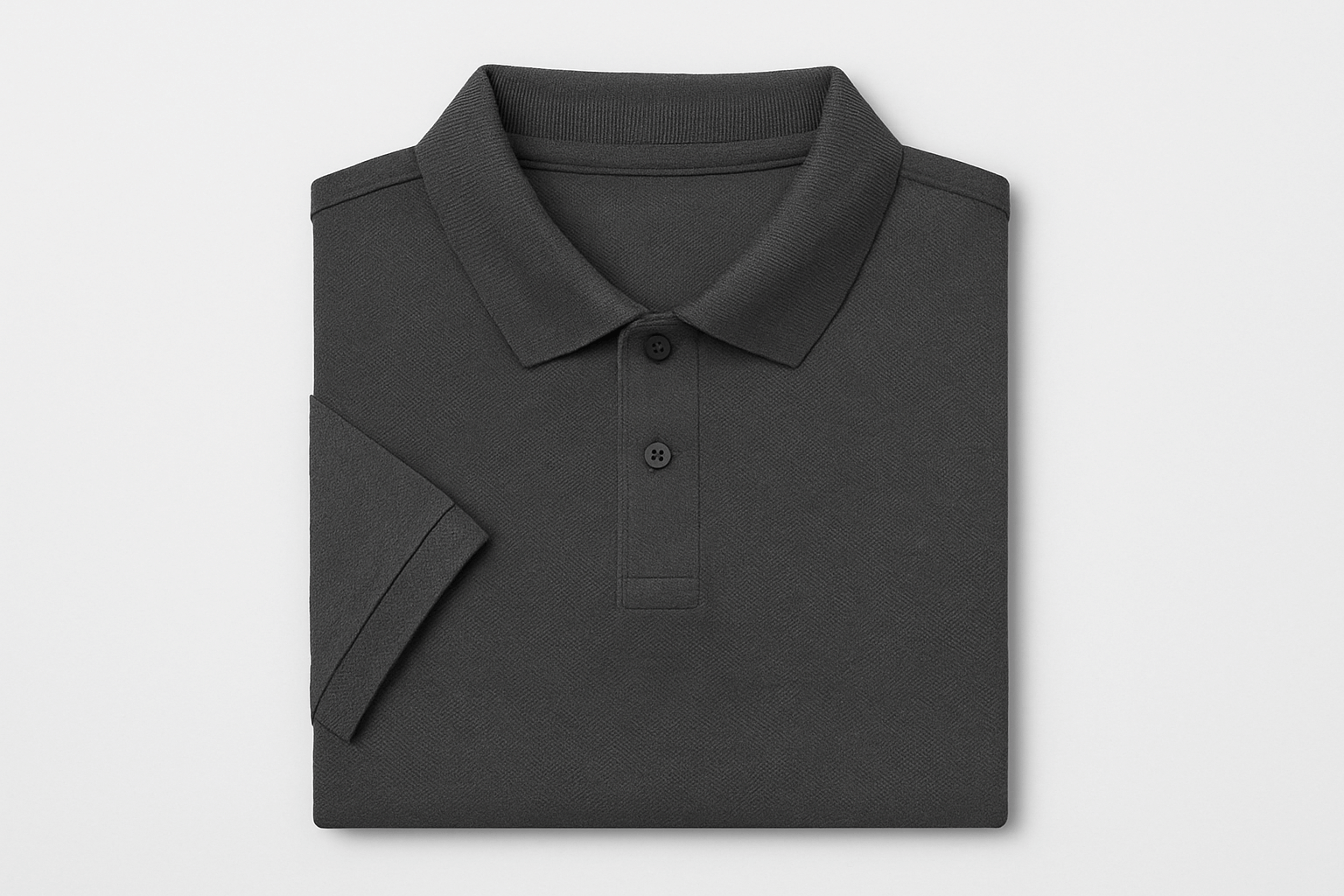 Gray Folded Polo