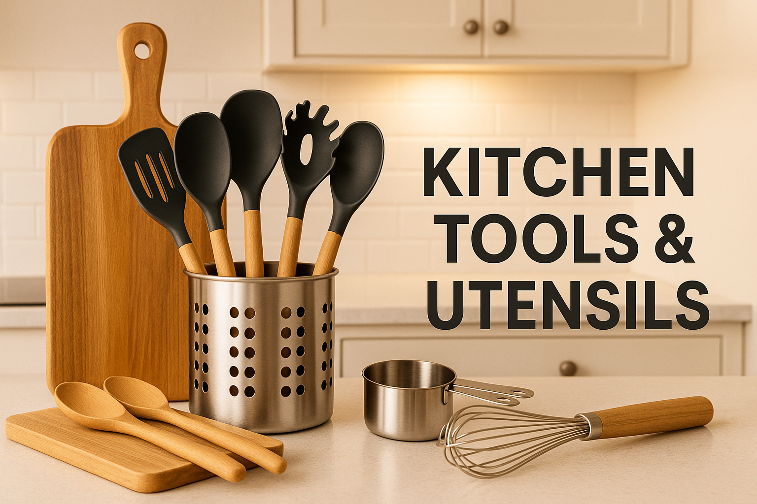 Kitchen Tools & Utensils Banner