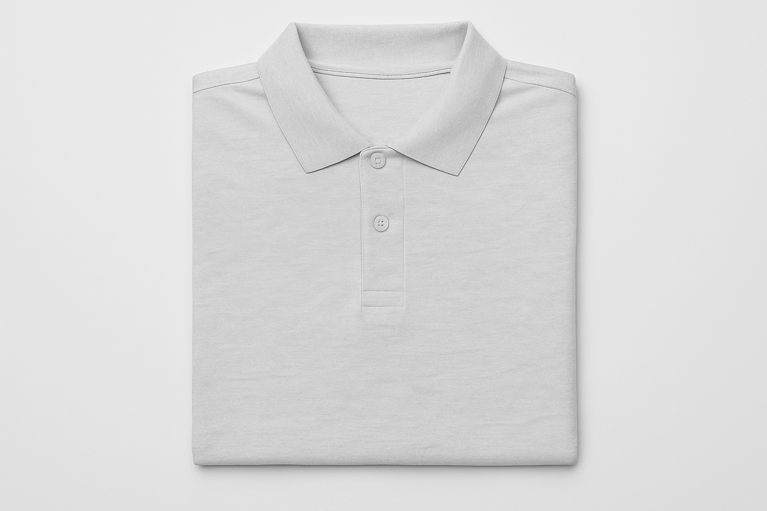 Light Gray Folded Polo