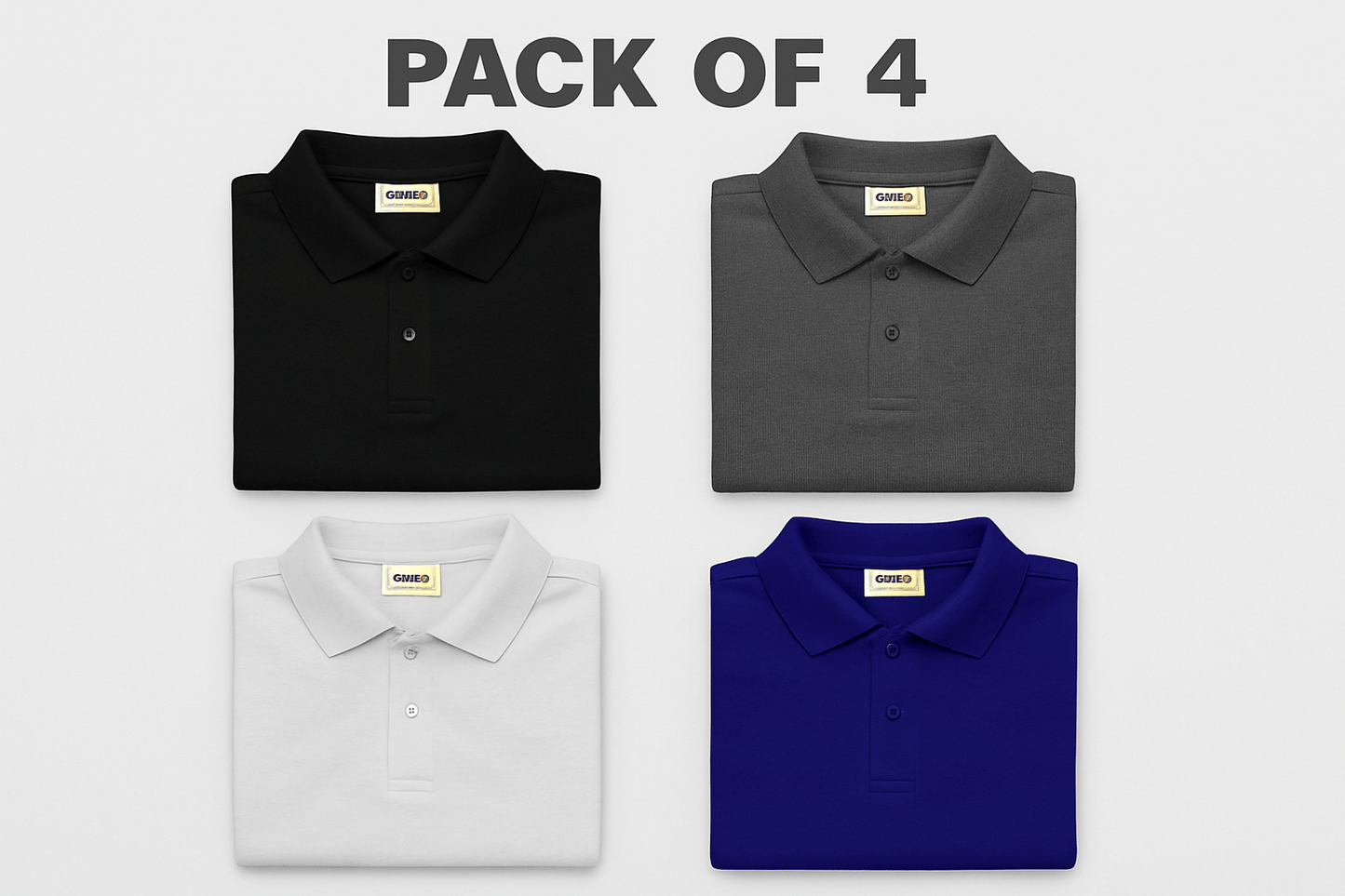 Pack of 4 Polo T-shirts Set