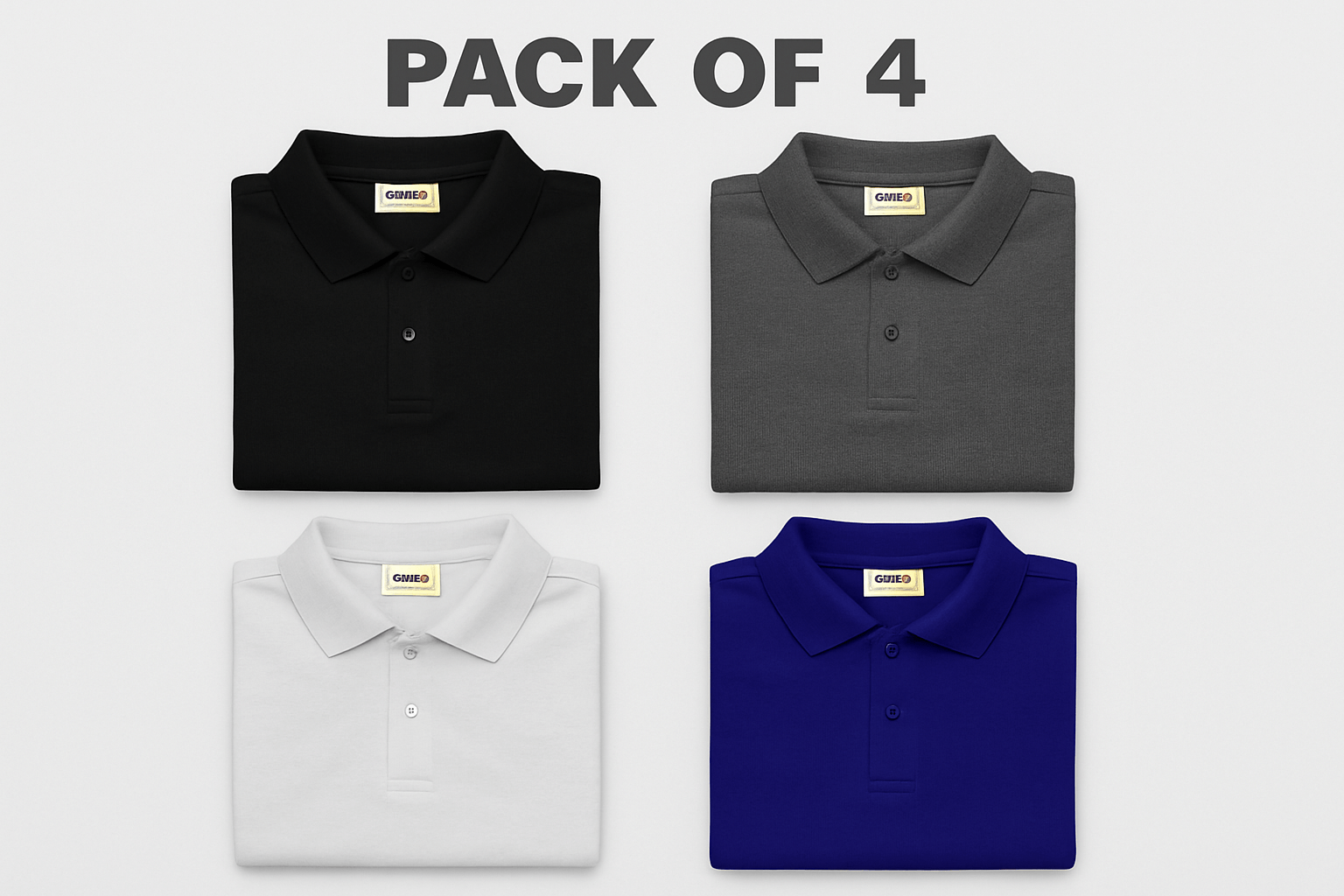 Pack of 4 Polo T-shirts Set