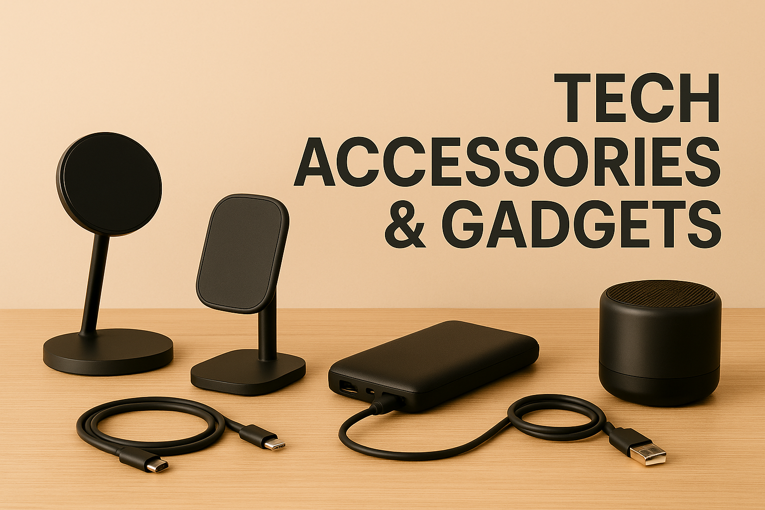 Tech Accessories Banner - Clean Style